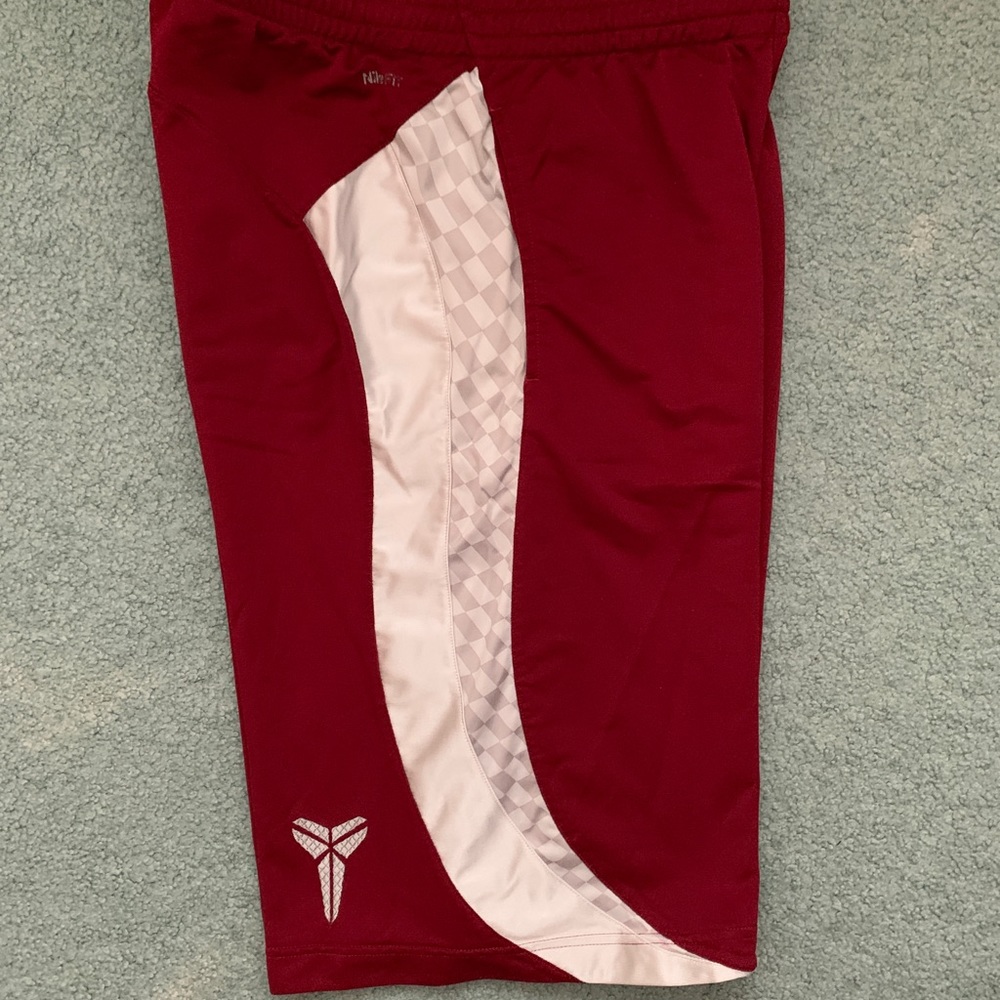 Nike Red and White Athletic Shorts